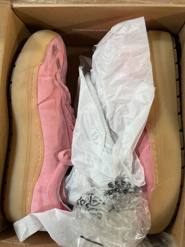 Photo 1 of ***(MINOR DAMAGE/ HEAVILY USED)***Dr. Scholl's Shoes Womens Time Off Win Sneaker Pink Lemonade Fabric 8.5 W