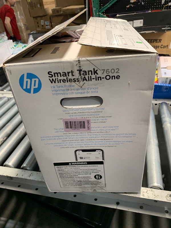 Photo 1 of ***(PARTS ONLY/ MAJOR DAMAGE/ NON FUNCTIONAL)***HP Smart Tank 7602 Wireless All-in-One Ink Tank Printer with 2 years of ink included