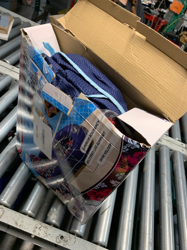 Photo 1 of (missing side table) Aqua Campania Ultimate 2-in-1 Pool Float Lounge – Extra Large – Inflatable Pool Floats for Adults with Adjustable Backrest