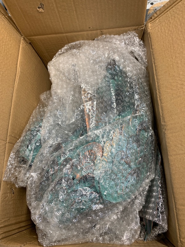 Photo 1 of (DAMAMGED) (Head does not attach) 1 Pack Beautiful Heron Outdoor Garden Statue Ornament Realistic Metal Heron Lawn Yard Patio Decorations Art Sculpture Outside Decor Gift for Women Grandma Birthday,48" Tall Brone Heron