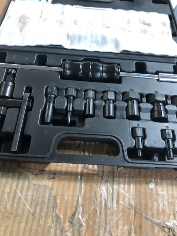 Photo 1 of MateAuto 12pcs Motorcycle Blind Hole Collet Bearing Puller Set, Internal Bearing Extractor Puller Kit Slide Hammer Bearing Puller with Expandable Collets 8-32mm Inner Bearing Remover Tool (12-Piece)