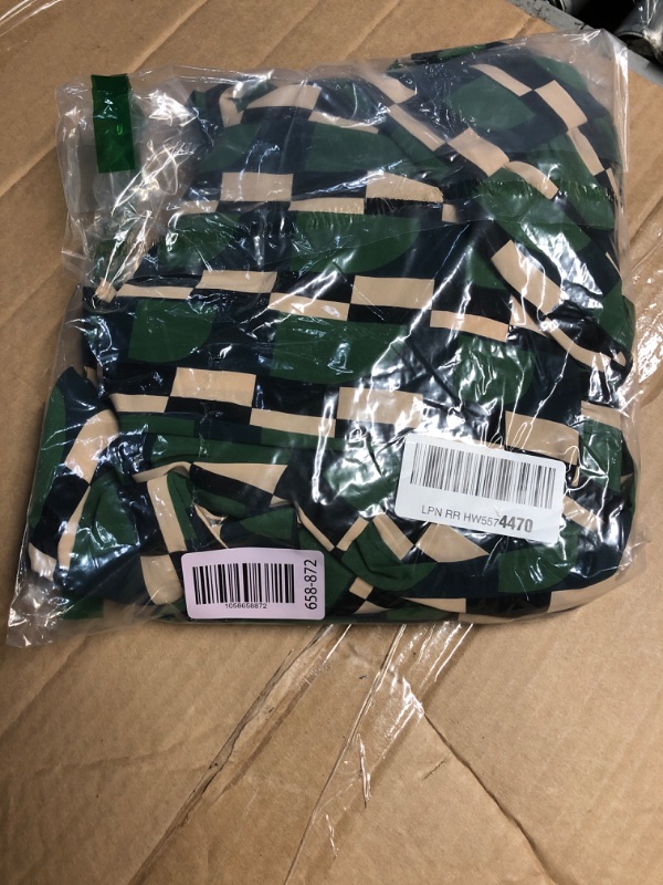Photo 1 of (LARGE) (USED/FAIR) KIRUNDO Womens Spring Dresses Long Sleeve Midi Dress Boho Floral Print Crewneck Casual Wedding Guest Dress with Pockets(Green, Large)