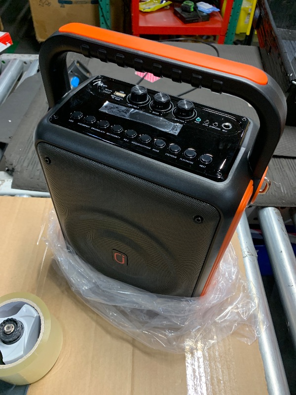 Photo 1 of ***(PARTS ONLY/ NON FUNCTIONAL)***
Karaoke Machine for Adults and Kids with 2 Wireless Microphones, 300W, 24H Playtime, RGB DJ Lights & TWS/USB/AUX/TV, Pro Portable Party Bluetooth Speaker for Home/Outdoor/Gifts