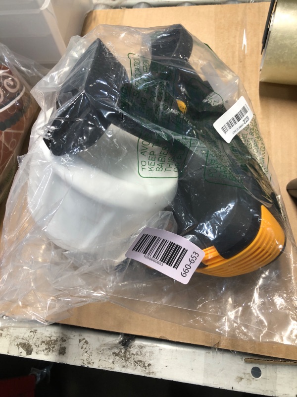 Photo 1 of (sold for parts) Brushless Cordless Paint Sprayer for Dewalt 20V Battery,4 Nozzles,150 Din/s Viscosity,1000ml/min Flow Rate & 1200ML Electric Paint Gun for Furniture, Walls (Battery Not Included)