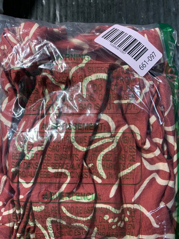Photo 1 of (only shirt) PRETTYGARDEN Women Summer 2 Piece Beach Outfits Printed Short Sleeve Tops Lounge Shorts Casual Tracksuit Set (Brown Red,Large)