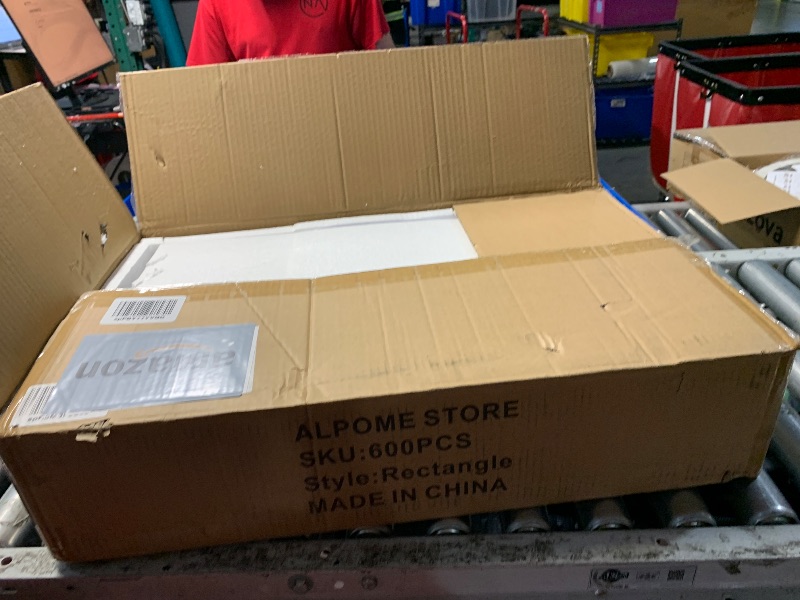 Photo 1 of ***(PARTS ONLY/ MAJOR DAMAGE/ NON FUNCTIONAL)***ALPOME C Shaped 2tier Large Tray Wood top Heavy Duty Side end Table Large TV Tray for Couch Sofa Double Bent Tubes 2