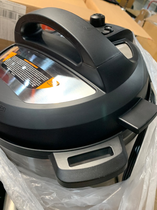 Photo 1 of (USED/FAIR) (POWER TESTED) Instant Pot Duo 7-in-1 Electric Pressure Cooker, Slow Cooker, Rice Cooker, Steamer, Sauté, Yogurt Maker, Warmer & Sterilizer, Includes App With Over 800 Recipes, Stainless Steel, 8 Quart