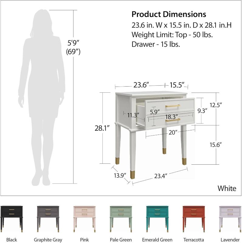 Photo 1 of (PARTS) ONLY**** CosmoLiving by Cosmopolitan Westerleigh End Table, Pale Green