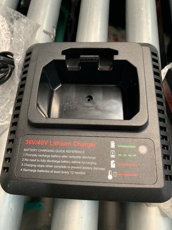 Photo 1 of (used)(see all images) Kotoate 20V MAX Fast Battery Charger Compatible with Black and Decker 12V 20V Lithium Battery, Compatible with Black and Decker Lithium 