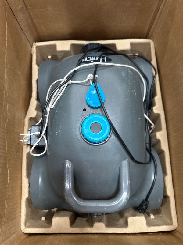 Photo 1 of (PARTS/SCRAP) (NON-FUCNTIONAL) Hinice Cordless Robotic Pool Cleaner,Automatic Pool Vacuum Robot for In-Ground/Above Ground Pools,150 Min Runtime, IPX8 Waterproof, 2200 Sq Ft Coverage (Dark Grey)