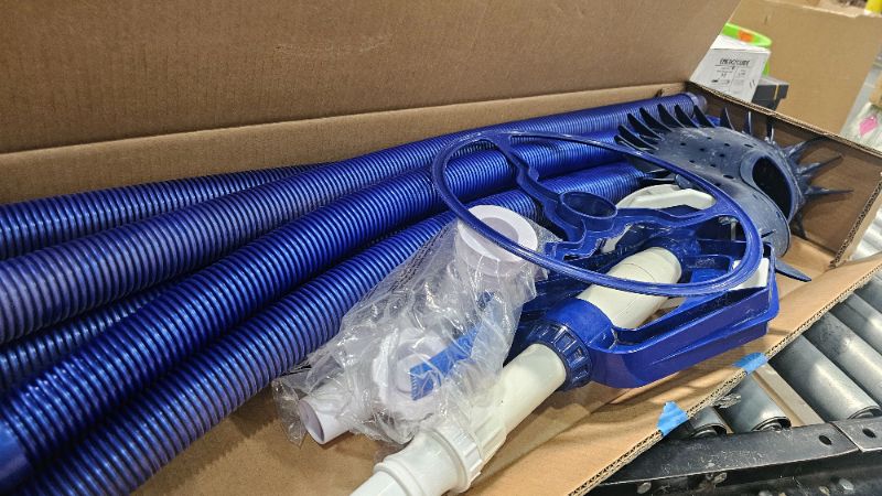 Photo 1 of ***PARTS ONLY***VINGLI Pool Vacuum Cleaner Automatic Sweeper Swimming Pool Creepy Crawler Vacuum with 33FT Hoses (Navy Blue&White)