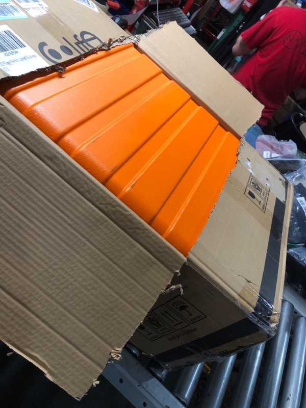 Photo 1 of ***DAMAGED - SCRATCHED - ZIPPER ON LARGEST LUGGAGE PIECE BROKEN - SEE PICTURES***
Coolife Luggage 3 Piece Set Suitcase Spinner Hardshell Lightweight TSA Lock (orange)