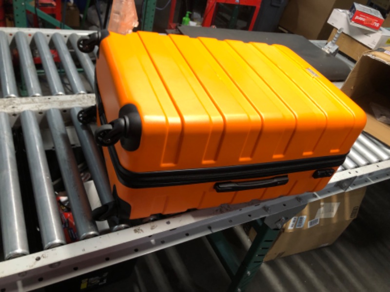 Photo 1 of ***DAMAGED - SCRATCHED - ZIPPER ON LARGEST LUGGAGE PIECE BROKEN - SEE PICTURES***
Coolife Luggage 3 Piece Set Suitcase Spinner Hardshell Lightweight TSA Lock (orange)