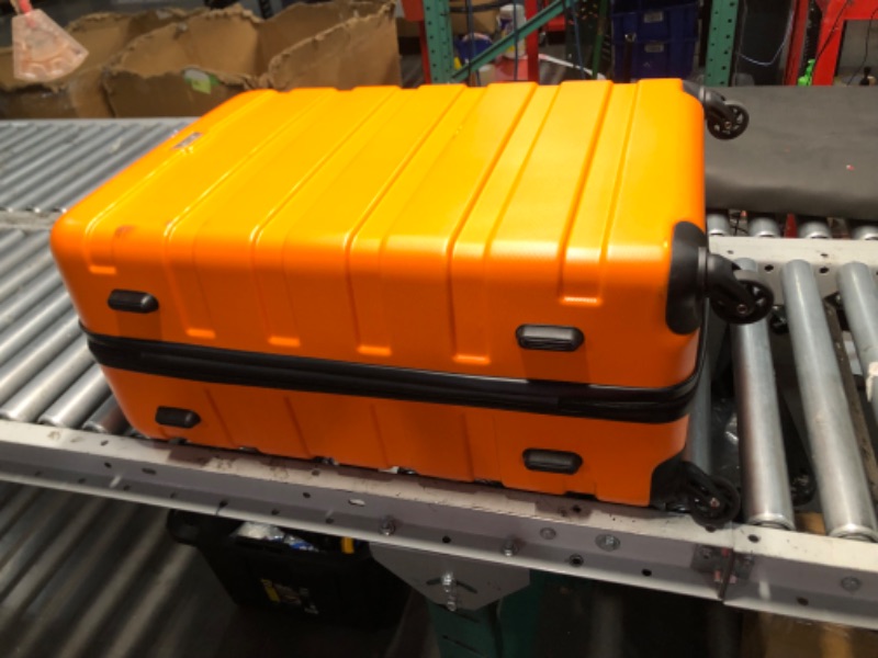 Photo 1 of ***DAMAGED - SCRATCHED - ZIPPER ON LARGEST LUGGAGE PIECE BROKEN - SEE PICTURES***
Coolife Luggage 3 Piece Set Suitcase Spinner Hardshell Lightweight TSA Lock (orange)