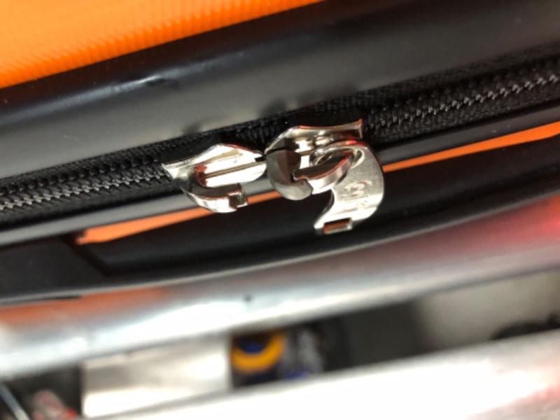 Photo 1 of ***DAMAGED - SCRATCHED - ZIPPER ON LARGEST LUGGAGE PIECE BROKEN - SEE PICTURES***
Coolife Luggage 3 Piece Set Suitcase Spinner Hardshell Lightweight TSA Lock (orange)