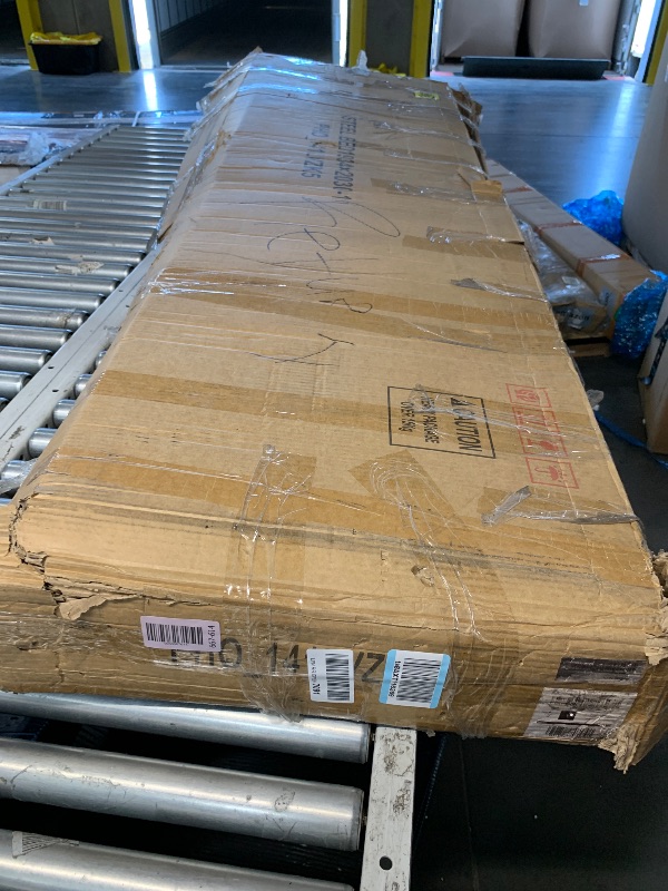 Photo 1 of **TRUCK/TRAILER PICK UP ONLY** (PARTIAL SET) (UNTESTED) 
AMERLIFE Queen Bed Frame with 4 Storage Drawers, Wood Bed Frame with 49.6" Tall Bookcase Headboard, LED Platform Bed with Charging Station & 2 Slide Bedside Shelf, No Box Spring Needed/Rustic Brown