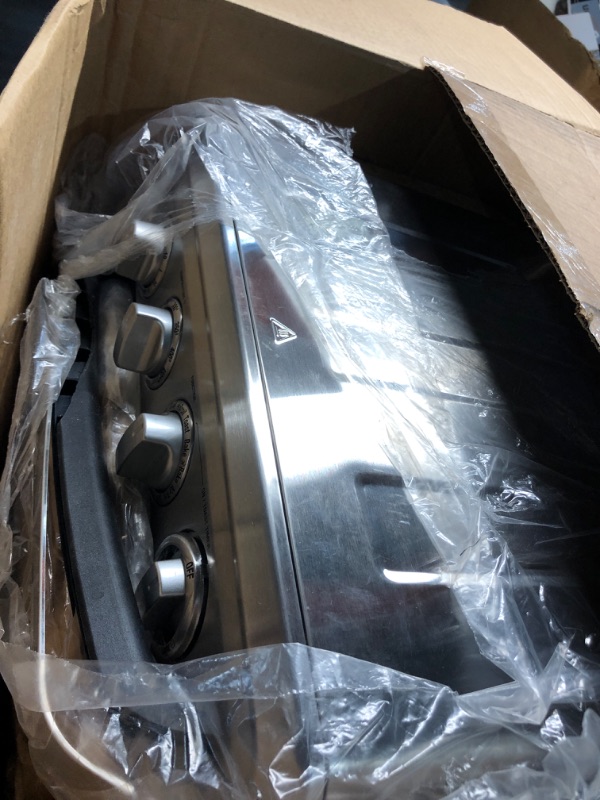 Photo 1 of ***(PARTS ONLY/ MAJOR DAMAGE/ NON FUNCTIONAL)***
Cuisinart Air Fryer Toaster Oven with Grill, 1800W 8-1 Air Fryer Oven with Bake, Convection Bake, Grill, Broil and Warm Options, Large Capacity, 60-Minute Timer, TOA-70, Stainless Steel