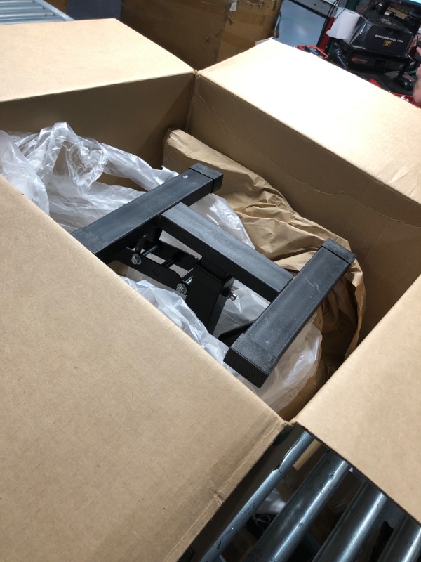 Photo 1 of ***DAMAGED - BENT - SEE PICTURES***
Motorcycle Jack Lift Stand 400 lbs Capacity, Heavy Duty Steel Hydraulic Dirt Bike Stand Lift with Adjustable Height Hoist Table for for Pit Bikes ATVs Maintenance, Motorbike Repair Accessories Tools