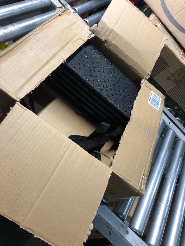 Photo 1 of ***(PARTS ONLY/ MAJOR DAMAGE/ NON FUNCTIONAL)***by Unbranded Upgraded Dog Stairs, Metal Frame Foldable Large Dog Step, Lightweight Portable Pet Ladder Ramp for Cars, SUVs and High Bed, 5 Steps