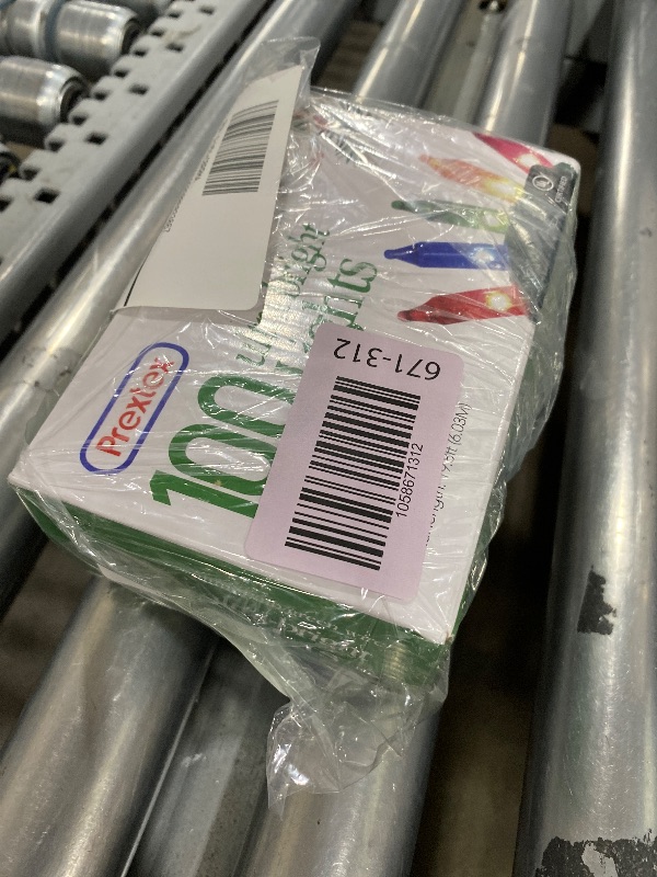 Photo 1 of ***(PARTS ONLY/ NON FUNCTIONAL)***PREXTEX Christmas String Lights with Green Wire - 100 Count, 20 Ft Multicolored Christmas Tree Lights for Xmas Decorations Indoor and Outdoor - Warm Fairy String, Ideal for Patios, Fences, Holidays