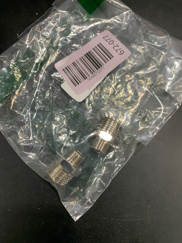 Photo 1 of 1/2 to 3/8 Reducer Faucet Adapter - Compression Brass Pipe Fitting, 3/8 Male to 1/2 Male Supply Line Adapter for RV Kitchen Plumbing, Water Hose Pipe Connector with Rubber Washer, (2 Pack)