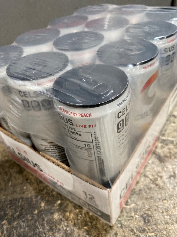 Photo 1 of **EXP: 08/2026 ** CELSIUS Sparkling Raspberry Peach, Sugar Free Energy Drink, 12 Fl Oz (Pack of 12)