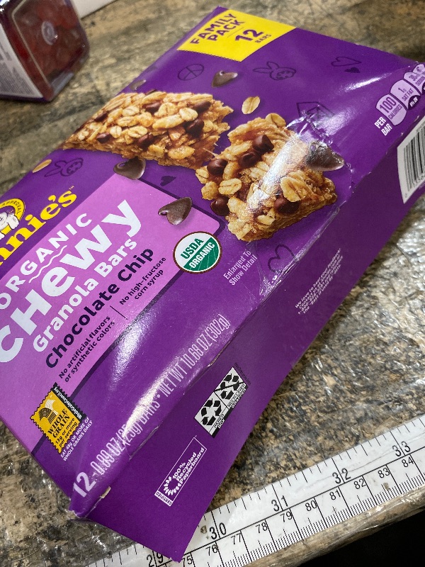 Photo 1 of **EXP: O5/03/2026** Annie's Organic Chewy Granola Bars, Chocolate Chip, 12 ct