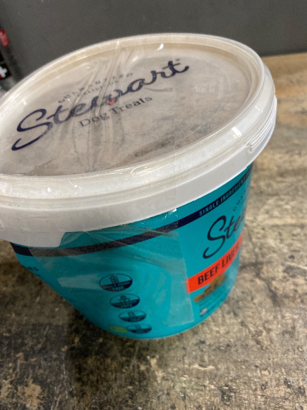 Photo 1 of **EXP: 09/07/2027 ** Stewart Beef Liver Dog Treats, 21 oz, ~475 Pieces, Freeze Dried Raw, Single Ingredient, 50% Protein Training Treats or Meal Topper in a Value Size Resealable Tub, Grain Free, Gluten Free