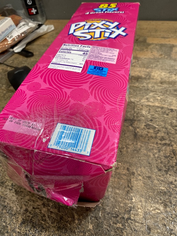 Photo 1 of **EXP: OCT/28/2026 ** Wonka Pixy Stix, Sour Powder Straws, Grape, Maui Punch, Cherry, and Orange, Sweet and Tart Candy Powder, 85 ct