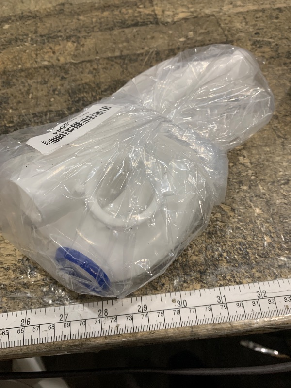 Photo 1 of (1 Pack) Yariwiz White P Trap 1 1/2 Inch for Bathroom Kitchen Sink Drain Pipe Tubular Kit with White Threaded Adapter and Blue TPE Washer KSD-001W