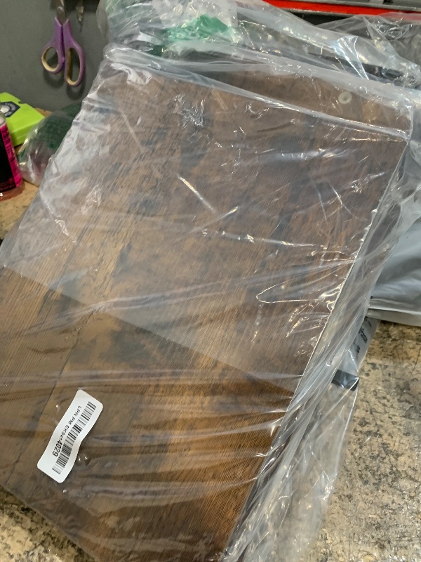 Photo 1 of **PARTS ONLY**Furologee Night Stand Set of 2, Nightstand with 2 Fabric Drawers, Bed Side Table with Open Shelf, Wooden Top, Hooks, Backboard Design, End Table for Bedroom, Study, Hallway, Brown