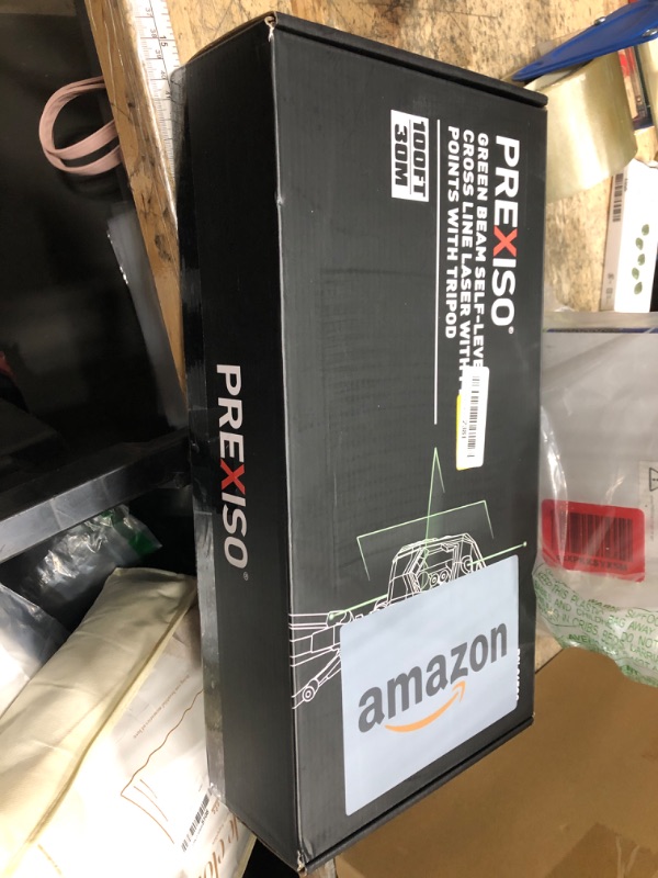 Photo 1 of *FOR PARTS ONLY* PREXISO Laser Level with Tripod & 2 Plumb Dots - 100 Ft Green Point Laser Level Self Leveling - Plumb Spot Alignment Cross Laser Line Tool for Construction, Ceiling, Floor Tile with Magnetic Base