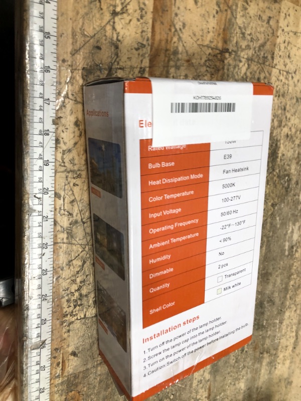 Photo 1 of 150W LED Corn Light Bulb 5000K Daylight 22500LM Led Corn Bulb E39/E40 Mogul Base Cob, 1500W Metal Halide HPS HID CFL Replace for Commercial Industrial Lighting Gyms Workshop Bay Light Fixture (2 Pack)