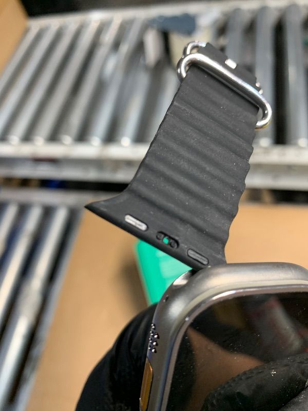 Photo 1 of ***Damaged Watch Band**
***(PARTS ONLY/ NON FUNCTIONAL)**Apple Watch Ultra [GPS + Cellular 49mm] Titanium Case with Midnight Ocean Band, One Size (Renewed Premium)