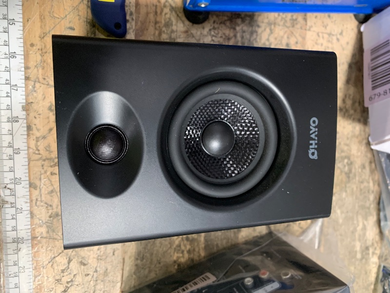 Photo 1 of  one speaker is damaged!!!
OHAYO 60W Computer Speakers for Music and Gaming, Active Bluetooth 5.3, Stereo 2.0 Speakers for Desktop PC or Laptop, 3.5mm Aux RCA Input, USB-Powered, 1 Pair, Black