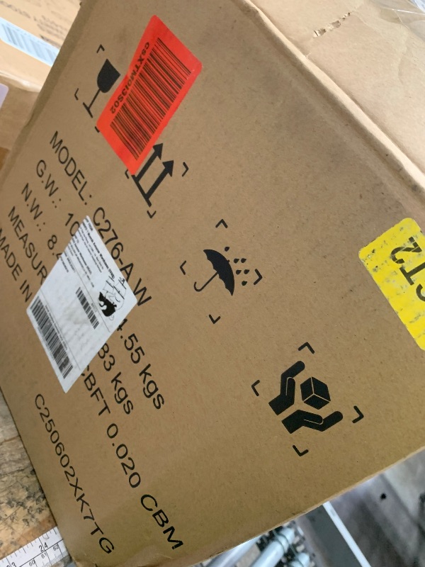 Photo 1 of **FOR PARTS ONLY/NON-FUNTIONAL** Amazon Basics Cross Cut Paper and Credit Card Shredder for Security - 8-Sheet, Heavy Duty, White