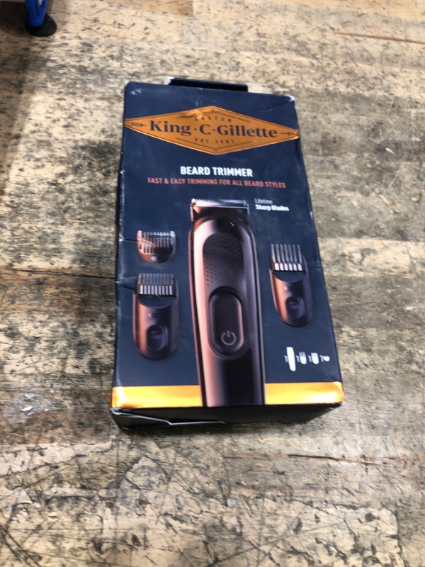 Photo 1 of ***EUROPEAN STYLE WALL CHARGER*** King C. Gillette Beard Trimmer PRO with 40 beard length settings in precise 0.5mm steps, cordless design & 1 trimmer, 1 brush, 2 combs, 1 charger and 1 T-blade