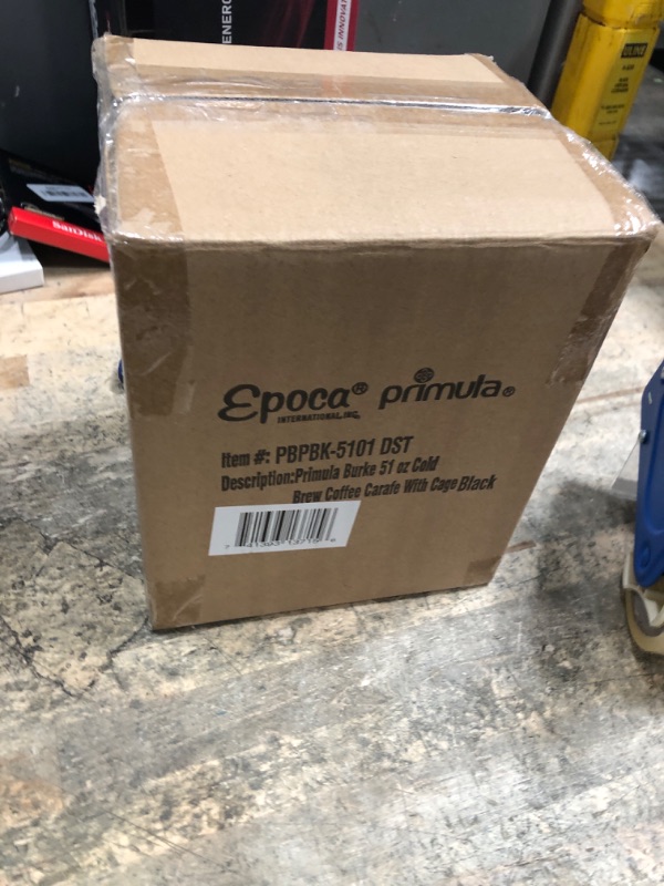 Photo 1 of ***(MISSING PARTS)***Primula Burke Deluxe Cold Brew Iced Coffee Maker, Comfort Grip Handle, Durable Glass Carafe, Removable Mesh Filter, Perfect 6 Cup Size, Dishwasher Safe, 1.6 qt, Black