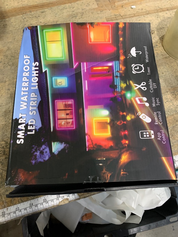 Photo 1 of ***MISSING REMOTE & POWER CORD*** aiicrgb LED Neon Light Cord with Remote Control - Flexible, 150FT IP67 Waterproof, Music Sync, App-Controlled for Gaming & Bedroom Decor