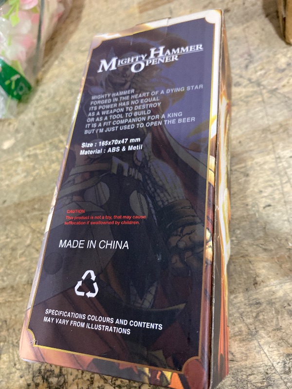 Photo 1 of 1pcs Beer Bottle Opener Hammer-Shaped - Unique and Functional (6.5" x 2.76" x 1.77"in) Silver Color