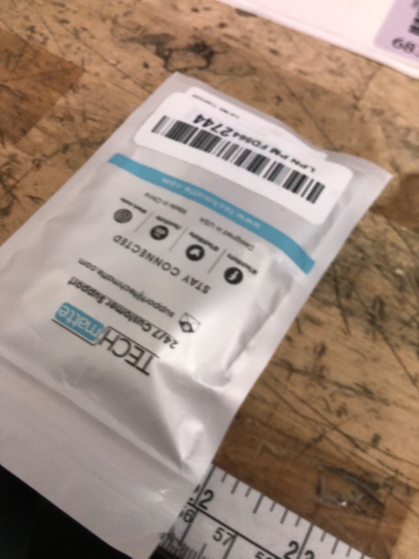 Photo 1 of TechMatte Female USB C to Male Lightning Adapter 2 Pack 2.2A Charging Data Transfer, Compatible with iPhone 14, 13, 12, 11 Xs iPad iPod AirPods, Not for Audio Headphones/OTG Firewire Anti-Lost, Grey