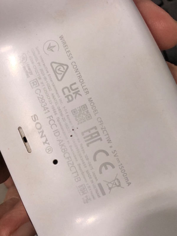 Photo 1 of ***Device is extremely dirty and does not function broken trigger and analog stick.
***PlayStation DualSense® Wireless Controller - White