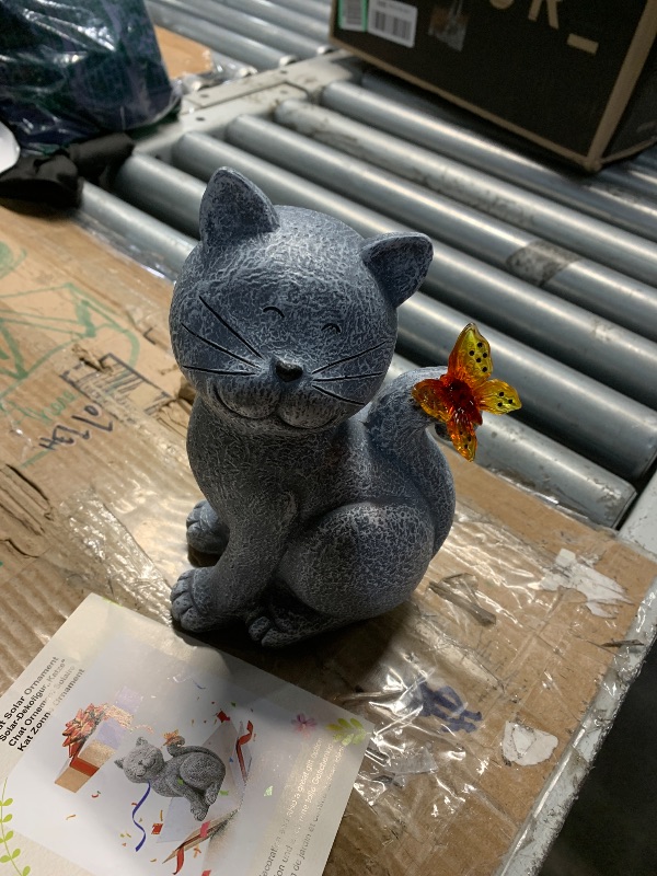 Photo 1 of ***(MAJOR DAMAGE/ SEE NOTES FOR DETAILS)***Nacome Cat Outdoor Statues for Garden: Outside Decor with Butterfly Clearance for Yard Art Lawn Ornaments Porch Patio Balcony Home House for Grandma Mom Women