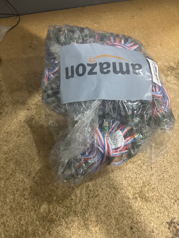 Photo 1 of ALITOVE 500pcs WS2811 12mm Diffused Dream Color RGB LED Pixels Light Individually Addressable Pixels Outdoor IP68 Waterproof DC 5V for LED Screen Wall Billboard House Halloween Christmas Decor