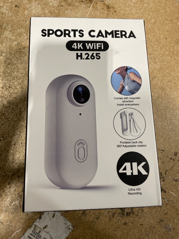 Photo 1 of ***(PARTS ONLY/ NON FUNCTIONAL)***4K Mini Body Camera, Thumb POV Portable Body Cam Sports Action Camera Hands Free Waterproof Recording Wearable Camera Personal Camcorder Helmet Mounted Sports for Cycling, Motorcycle Vlogging (Black)