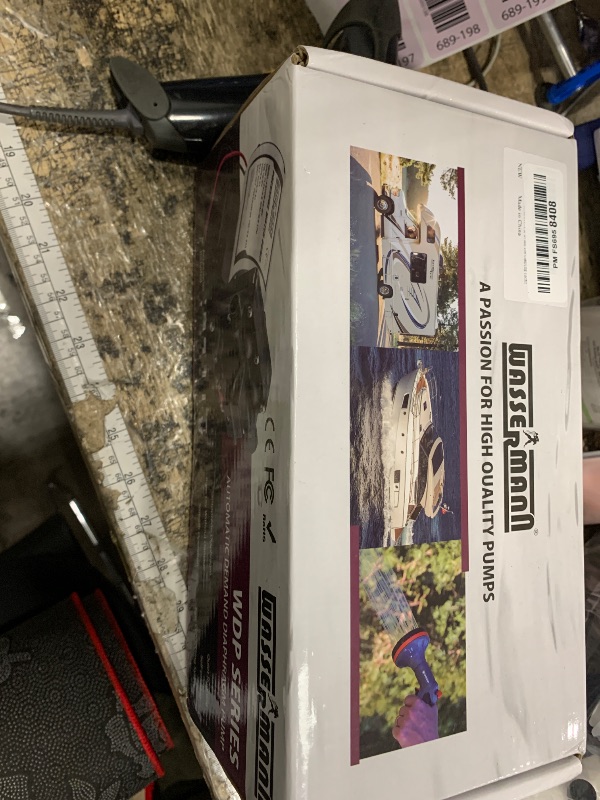 Photo 1 of ****FOR PARTS ONLY NON-FUNCITONAL**** WASSERMANN RV Water Pump 12V DC, Self Priming Diaphragm 5.0 GPM 55 PSI, Water Pressure Pump with Pressure Switch, for RV Marine Yacht Lawn Garden