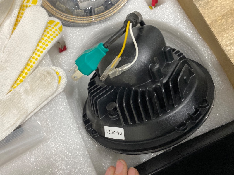 Photo 1 of Auxbeam 7'' LED Headlights H6024 with Turn Signal DRL High Low Beam, 7Inch Round Headlights Compatible with 1997-2017 Jeep Wrangler JK TJ JL Ford, Replacement Headlamps DOT Approved, 2 Years Warranty