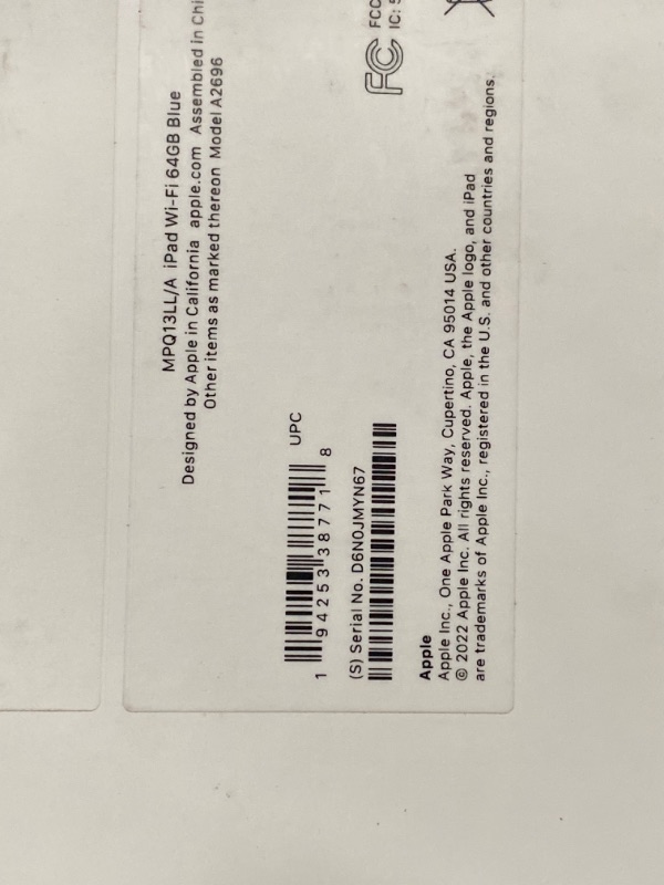 Photo 1 of **FACTORY SEALED**Apple iPad (10th Generation): with A14 Bionic chip, 10.9-inch Liquid Retina Display, 64GB, Wi-Fi 6, 12MP front/12MP Back Camera, Touch ID, All-Day Battery Life – Blue