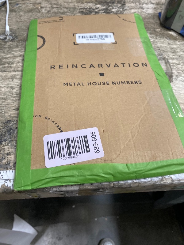 Photo 1 of 12 Inch Modern Floating House Numbers for Outside | Large Metal House Numbers for Outdoors | Black Coated Rust-Proof Home Address Numbers/Plaques | Metal Numbers