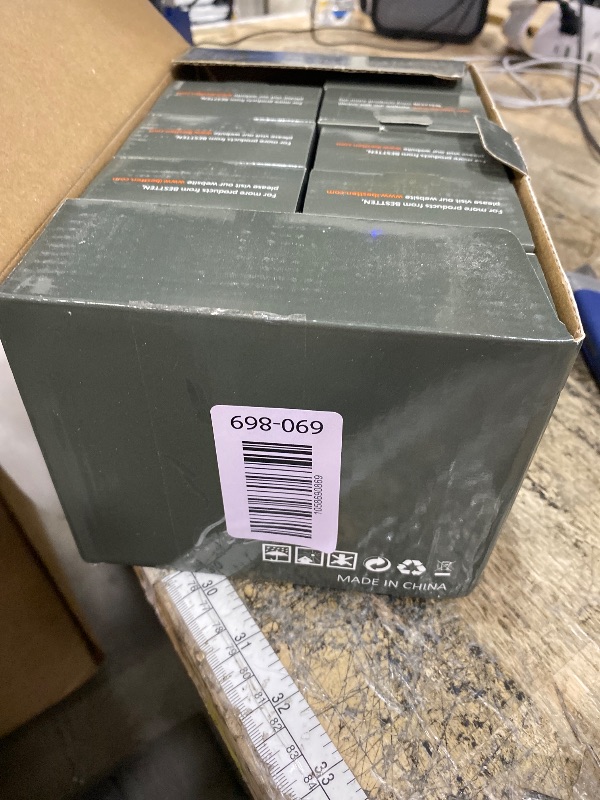 Photo 1 of ** 9 COUNT**
BESTTEN 20 Amp GFCI Outlet with Thinner Design, GFI Electrical Outlet with LED Indicator, Non-Tamper-Resistant GFCI Receptacle, Wallplate Included, ETL Certified, 10 Pack, White